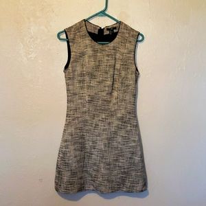 H&M black & white mid-length dress, size 6